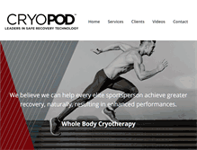Tablet Screenshot of cryopod.com